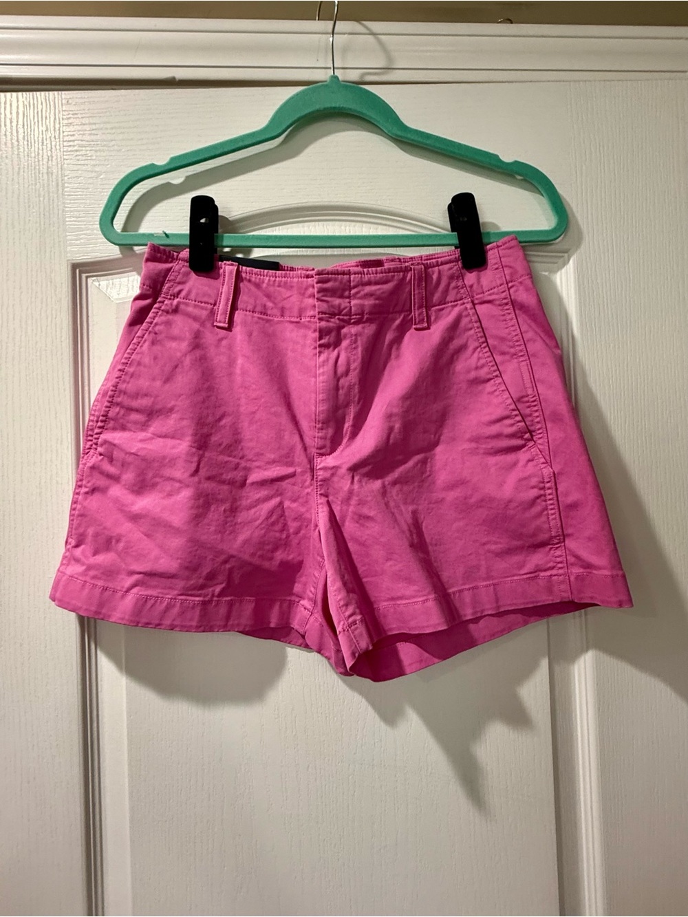 GAP Women's Bright Pink Cotton Bermuda Shorts